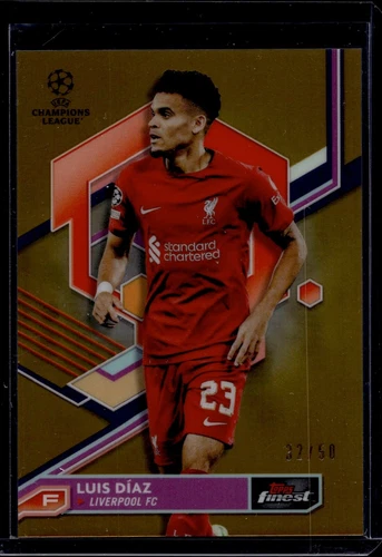 Luis Diaz 2021 Topps Finest Gold Refractor /50