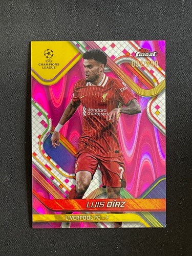 Luis Diaz 2024 Topps Finest Pink Raywave Refractor /250