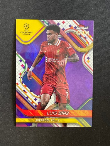 Luis Diaz 2024 Topps Finest Purple Lava Refractor /199
