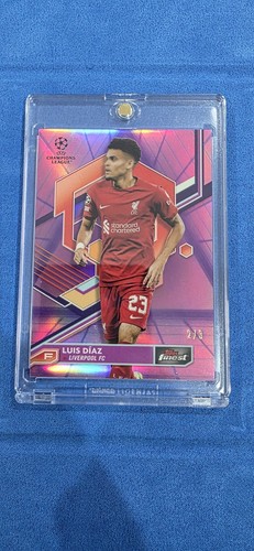 Luis Diaz 2022 Topps Finest Purple Pink Vaporwave /3
