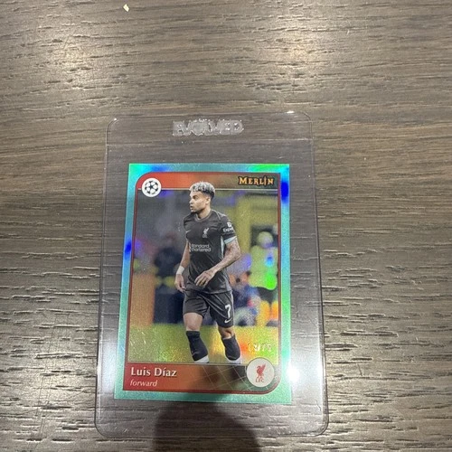 Luis Diaz 2024 Topps Merlin Chrome Aqua Refractor /75