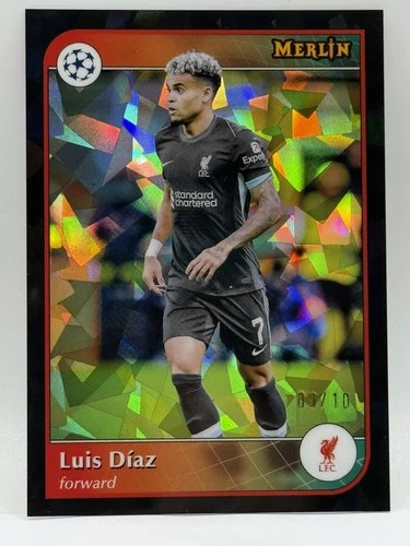 Luis Diaz 2024 Topps Merlin Chrome Black Refractor /10