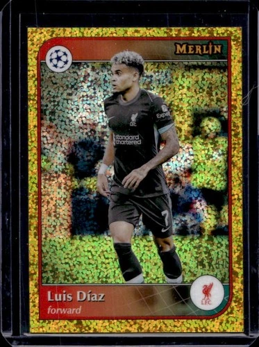 Luis Diaz 2024 Topps Merlin Chrome Gold Speckle Refractor /50