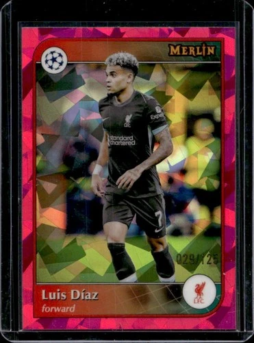 Luis Diaz 2024 Topps Merlin Chrome Magenta Atomic Refractor /125