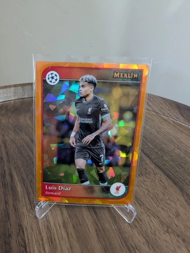 Luis Diaz 2024 Topps Merlin Chrome Orange Cracked Ice /25