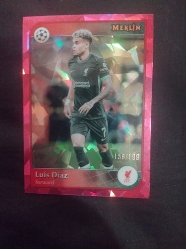 Luis Diaz 2024 Topps Merlin Chrome Pink Cracked Ice /199