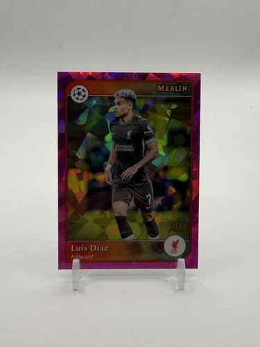 Luis Diaz 2025 Topps Merlin Chrome Pink Prism Refractor /199