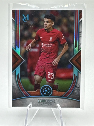 Luis Diaz 2023 Topps Museum Collection UEFA Sapphire /75