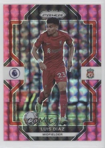 Luis Diaz 2022 Panini Prizm Premier League Pink Mosaic Prizm