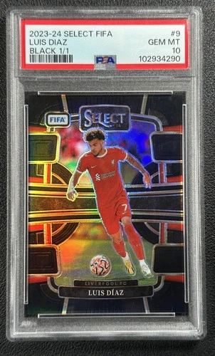 Luis Diaz 2023 Panini Select Black Prizm 1/1