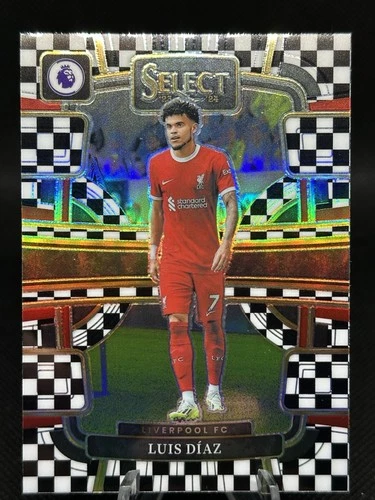 Luis Diaz 2024 Panini Select FIFA Black & White Checkerboard