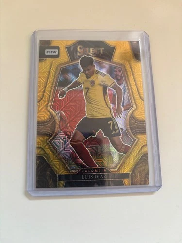 Luis Diaz 2022 Panini Select FIFA Gold Prizm