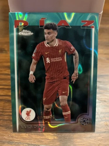 Luis Diaz 2024 Topps Chrome Aqua Lava 086/199