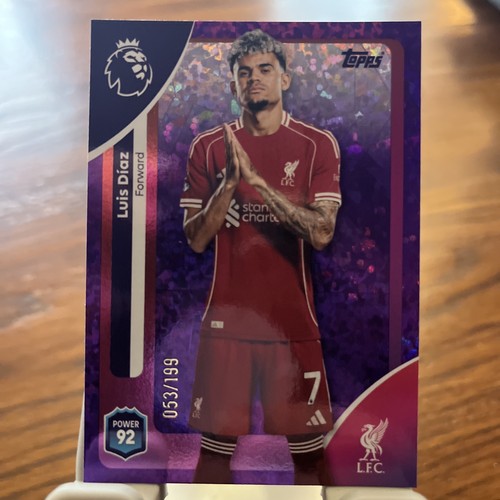Luis Diaz 2026 Topps Premier League Purple Sparkle /399
