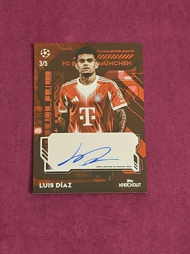 Luis Diaz 2025 Topps UCC Knockout Red Refractor /5