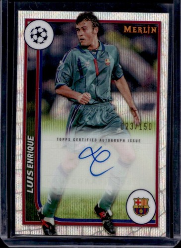 Luis Enrique 2023 Topps Merlin Chrome Wave Refractor /150