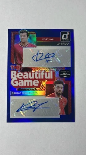 Luis Figo, Bruno Fernandes 2025 Panini Donruss /25