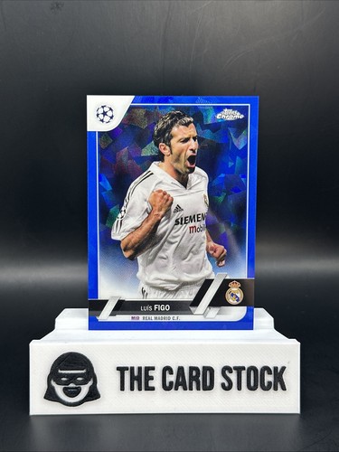Luis Figo 2022 Topps Chrome Champions League Sapphire