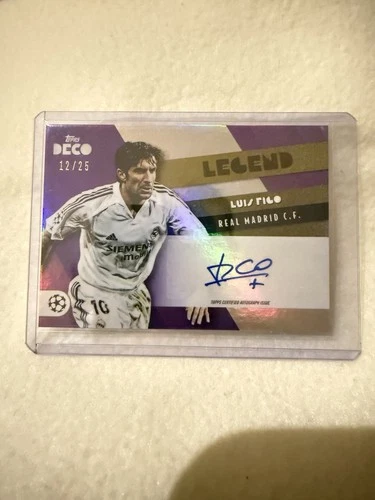 Luis Figo 2022 Topps Deco /25