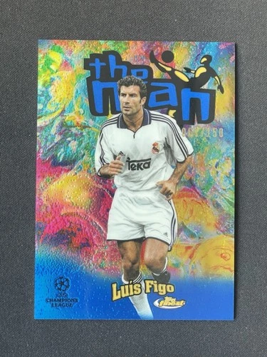 Luis Figo 2023 Topps Finest Blue 067/150