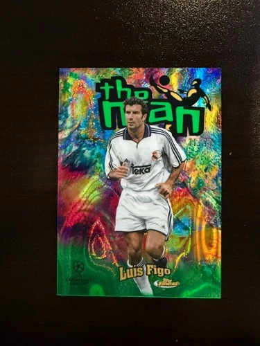 Luis Figo 2022 Topps Finest Green /99