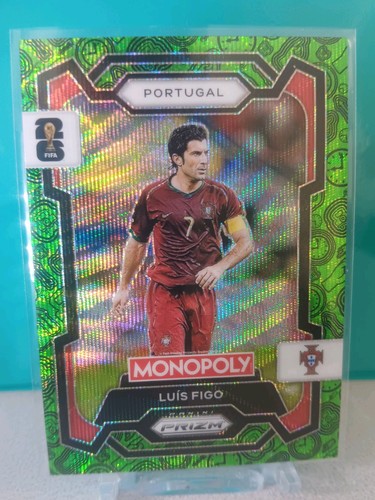 Luis Figo 2026 Panini Prizm Green Wave