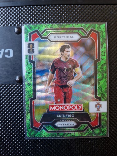 Luis Figo 2026 Panini Prizm Monopoly FIFA World Cup Green