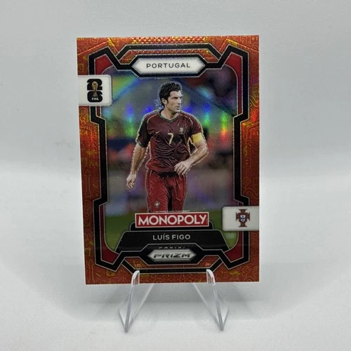 Luis Figo 2026 Panini Prizm Orange Gold Prizm