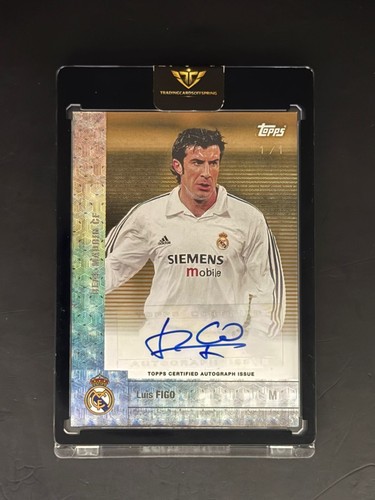 Luis Figo 2025 Topps Real Madrid Team Set Foilfractor 1/1