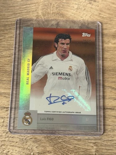 Luis Figo 2025 Topps Real Madrid Team Set Orange /25