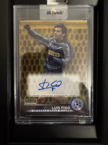Luis Figo 2022 Topps Stadium Club Chrome Gold Prism /50