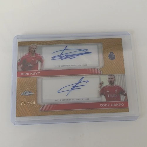 Luis Gakpo and Dirk Kuyt 2026 Topps Chrome Gold /50