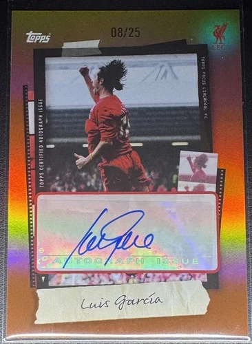 Luis García 2025 Topps Liverpool Focus Orange /25