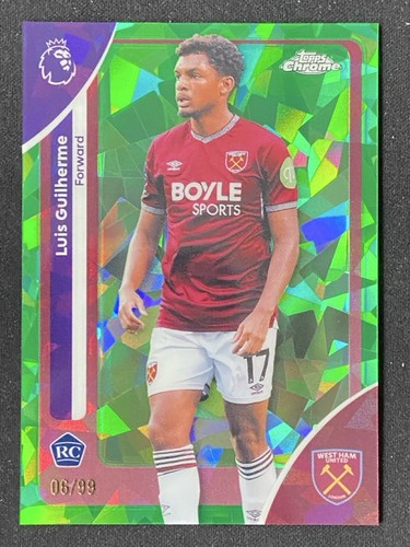 Luis Guilherme 2026 Topps Chrome Sapphire Green /99