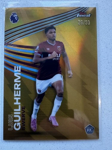 Luis Guilherme 2025 Topps Finest Swerve Gold /50