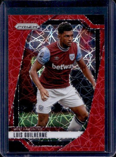 Luis Guilherme 2024 Panini Prizm Premier League Red Lazer /49