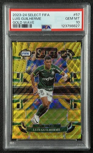 Luis Guilherme 2023 Panini Select Gold Wave Prizm 6/10