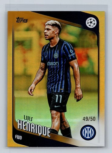 Luis Henrique 2025 Topps Competiciones Clubes UEFA Gold /50