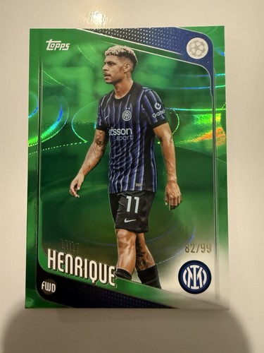 Luis Henrique 2025 Topps UCC Flagship Green Raindrops /99