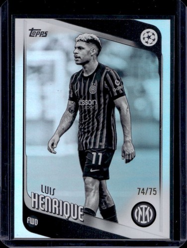 Luis Henrique 2025 Topps UEFA Black & White Foil /75