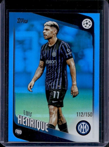 Luis Henrique 2025 Topps UEFA Blue Holo /150