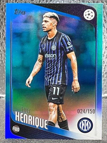 Luis Henrique 2026 Topps UEFA Club Competition Blue Foil /150