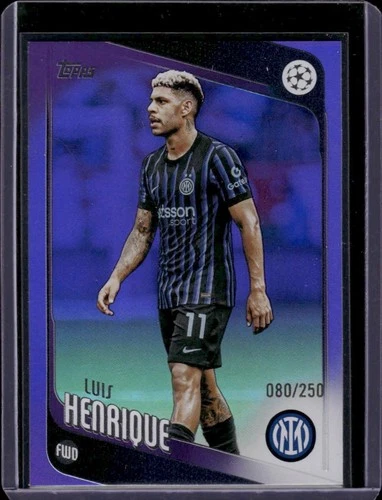 Luis Henrique 2025 Topps UEFA Club Competitions Purple Foil /250