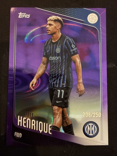 Luis Henrique 2026 Topps UEFA Club Competitions Purple Raindrops /250