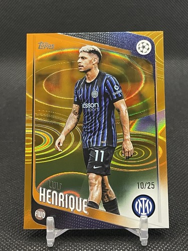 Luis Henrique 2026 Topps UEFA Flagship Orange Raindrops /25