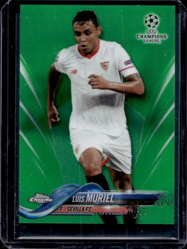 Luis Muriel 2017 Topps Chrome UEFA Green Refractor /99