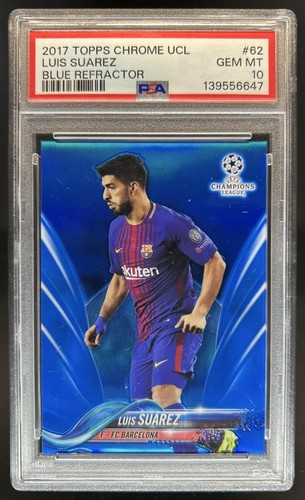 Luis Suarez 2017 Topps Chrome Blue Refractor /150