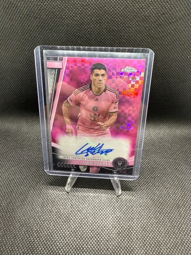 Luis Suarez 2024 Topps Chrome Pink X-Fractors /99