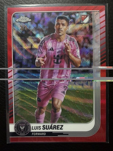 Luis Suarez 2025 Topps Chrome Red Wave Refractor /5