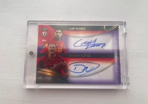 Luis Suarez & Darwin Nunez 2023 Panini Merlin Chrome Red/Orange /15
